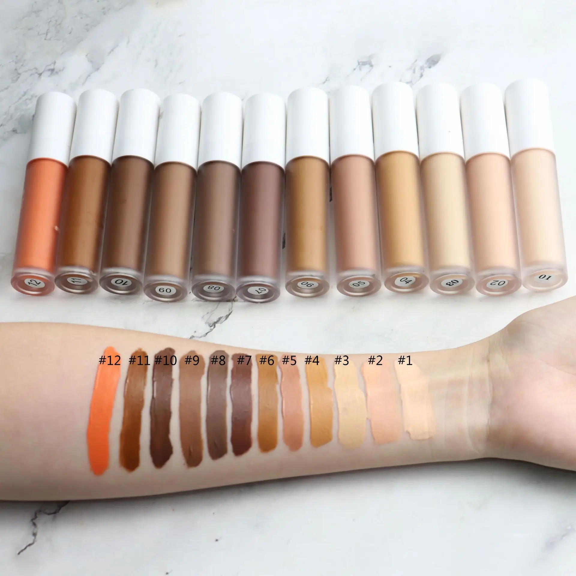 

Makeup Vendor Long Lasting Waterproof Light weight Satin Finish full coverage liquid Hydrating Concealer