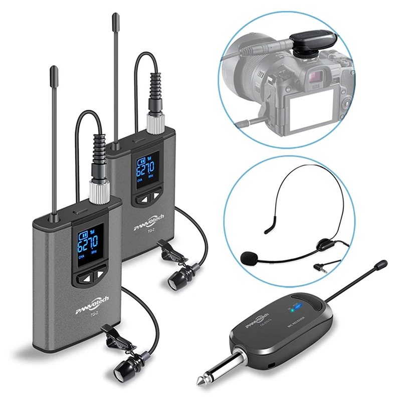 

Panvotech Factory sales directly Wireless mike for DSLR video camera and vlogging camera for youtube mobile phone microphone