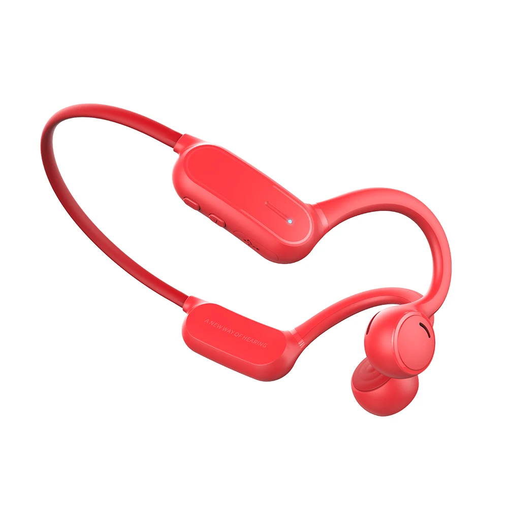 

mini transducer bone conduction bluetooth headphone OPENEAR Solo dual listening open ear headphone, Black, white, red