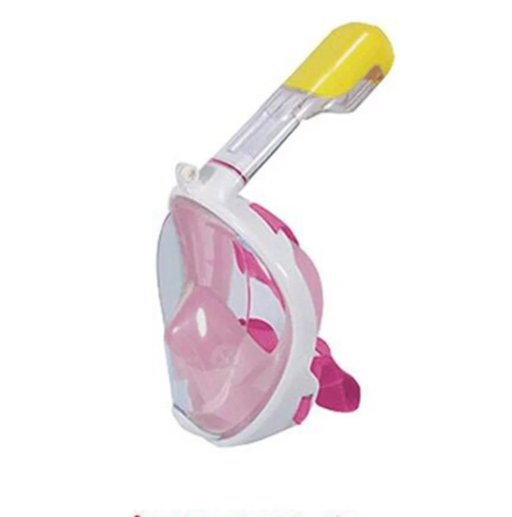 

Full Face Snorkel Mask Snorkel Set Anti Fog Adult Professional 180 Degree View Go Pro Swim Scuba Diving Mask, Multiple colors