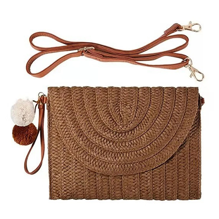 

Small Envelope Straw Crossbody Bag for Women 2022 Small Summer Chain Purse and Handbag, Customized color