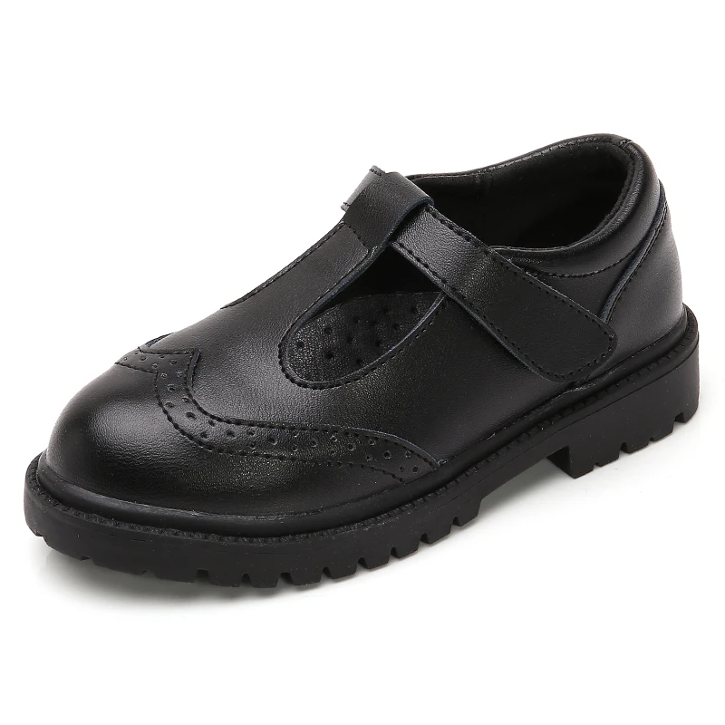 

Children Girl Fashionable Genuine Leather uniform Shoes Soft Casual Antiskid Princess Shoes