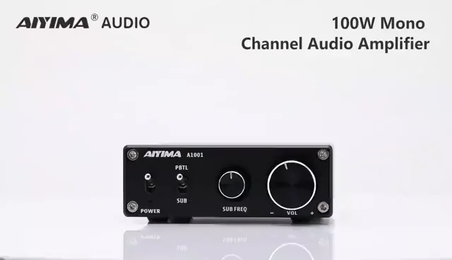 AIYIMA A1001 ミニ 100W サブウーファーアンプ | HiFi モノデジタル AMP