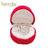 Top quality Cubic zirconia custom LOGO Sorority Dst letter Delta Sigma Theta Finger Ring
