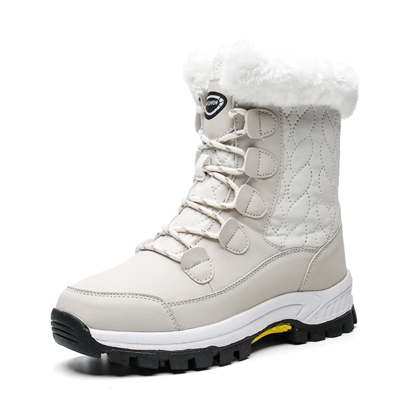 

YT Winter comfortable ladies boots high quality non-slip rubber bottom snow boots warm cotton boots for women