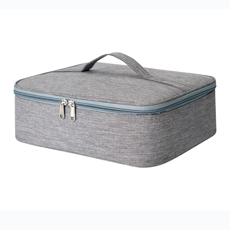 

Smart oxford polyester materials working cooler bag lunch bag, Gray
