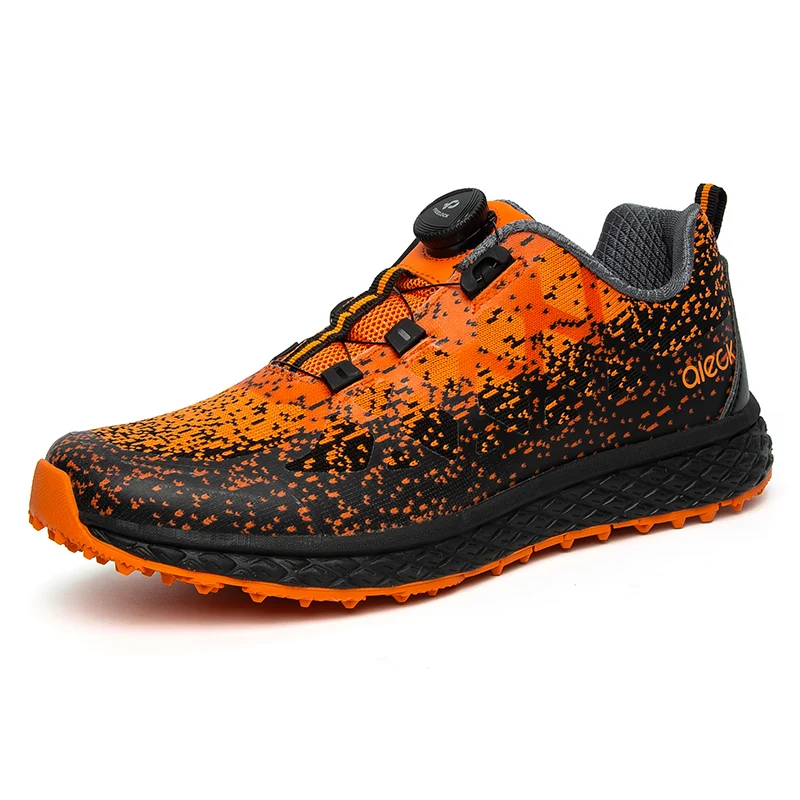 

Custom Cheap Waterproof Rubber Sole Leather Spikes Golf Shoes For Men, 3 color