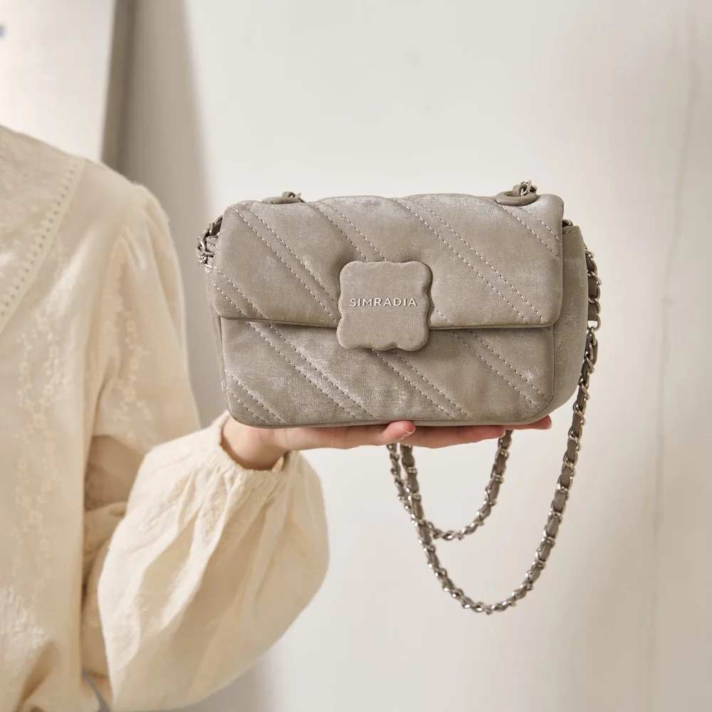 Simradia Fashion Luxury Ladies Shoulder Bag Elegant Quilted Chain Bags for Womens Flap Bag