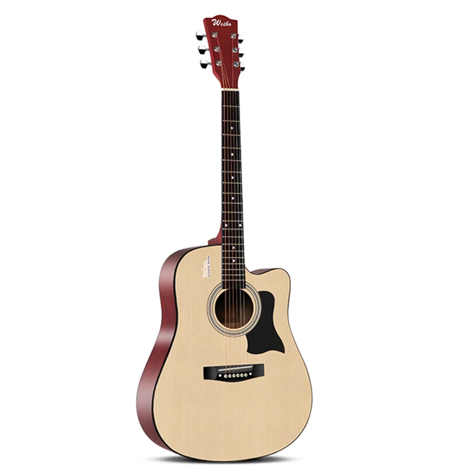 

Wilbur factory direct wholesale 41 inch high quality spruce veneer D barrel acoustic guitar