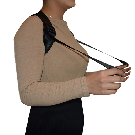 

Adjustable Back Posture Corrector Clavicle Spine Brace Support Belt Shoulder Lumbar for Men Women, Black