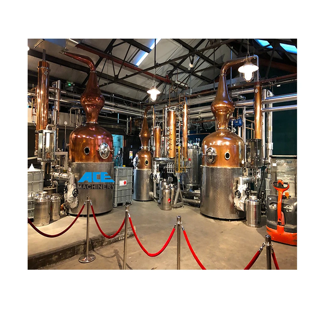 
Factory Price 300l 500l 800l 1000l Red copper stills Alembic Alcohol Gin Whisky Distillation Equipment Vodka Distillery For Sale 