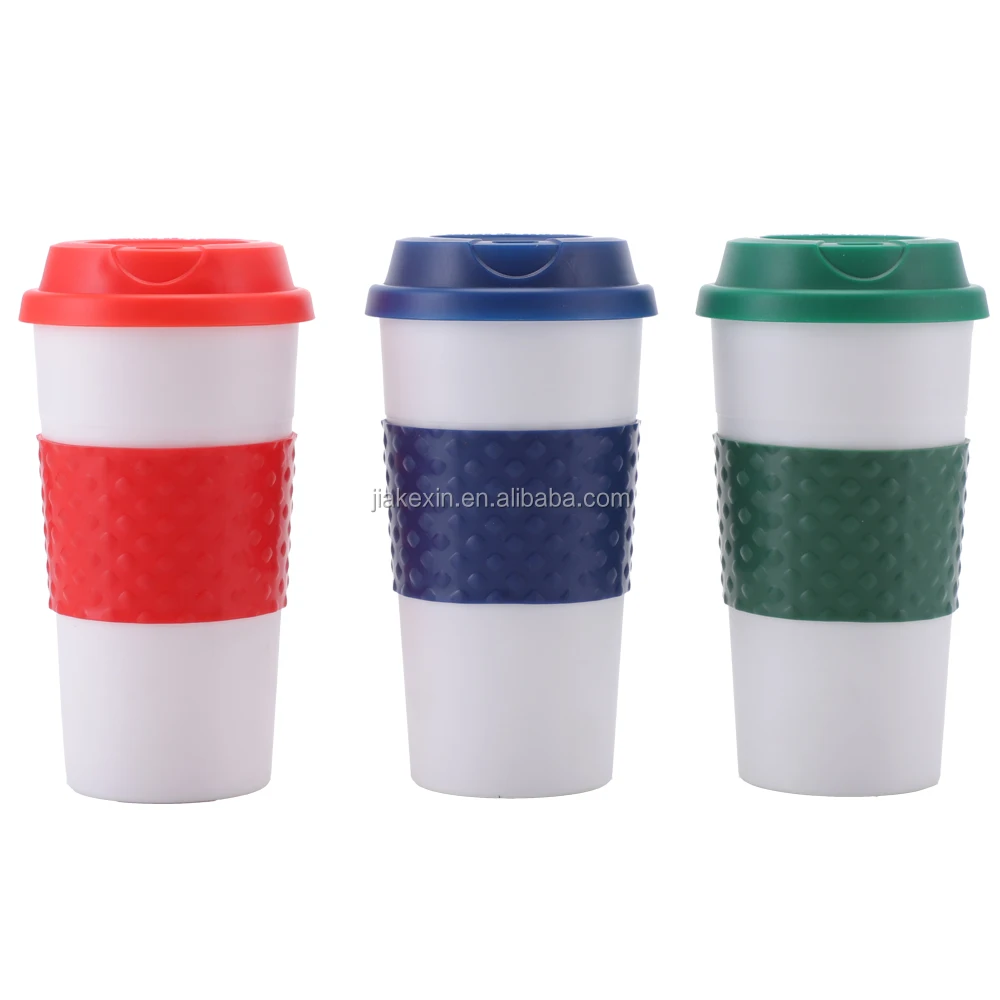 

16oz OEM Custom Logo Double Wall Plastic Insulated Travel Mug Eco-friendly Reusable PP Cups for Coffee, Any color is available