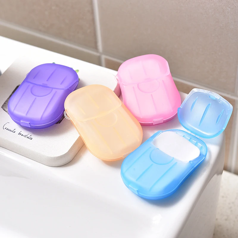 

Hot Sell Custom Packaging Travel Portable Washing hand Mini Disposable Sheet Paper Soap