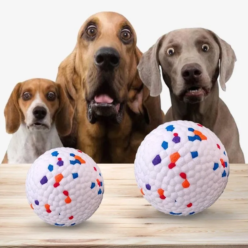 

Pet Molar Tooth Cleaning Toy Steam Pressurized Solid Elastic Interactive Training Burst Ball for Dogs, Customized color