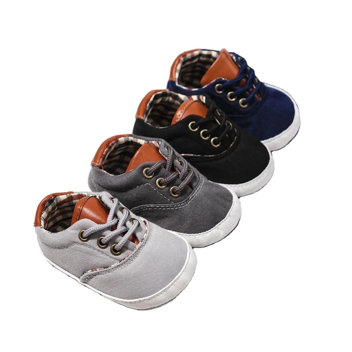 

New pop design cotton fabric flat shoes for baby boy Shanshan 0 1 year old walking shoes, 4 colors