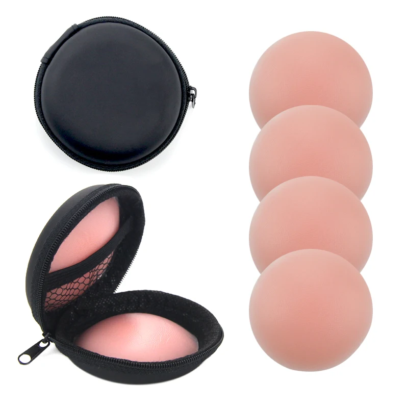 

Disposable Breast Nipple Cover Pairs Adhesive Pasties Satin Self Stickers, Skin
