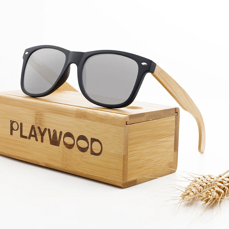 
Men Polarized Wood Sunglasses 2020 Custom Logo Polarized Bamboo Wooden Sunglasses in Stock 