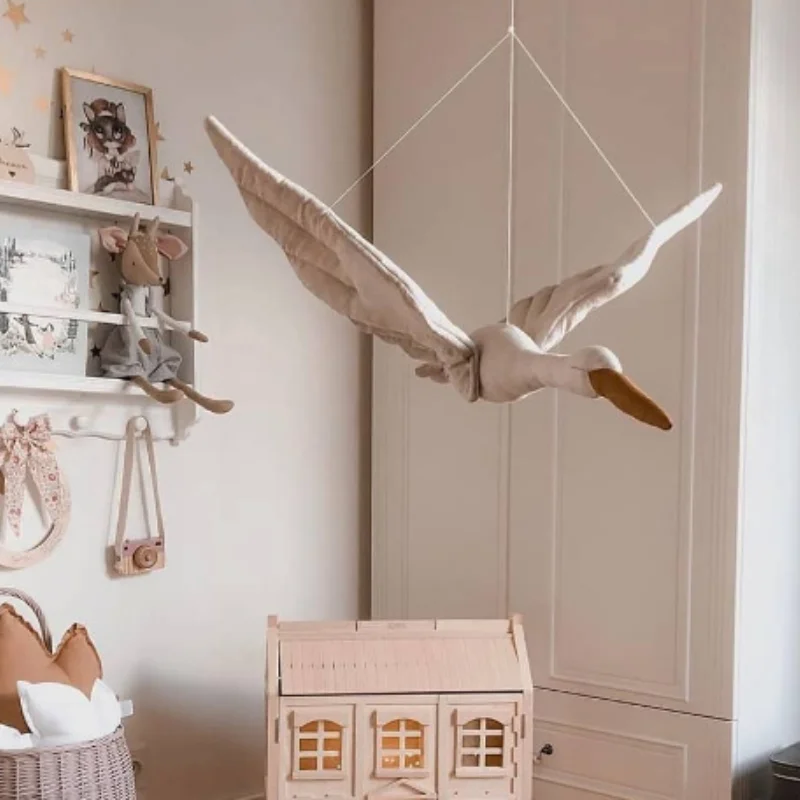 

Imitation Doll Wall Hanging Creative Plush Swan Decoration Pendant Ornaments Puppets