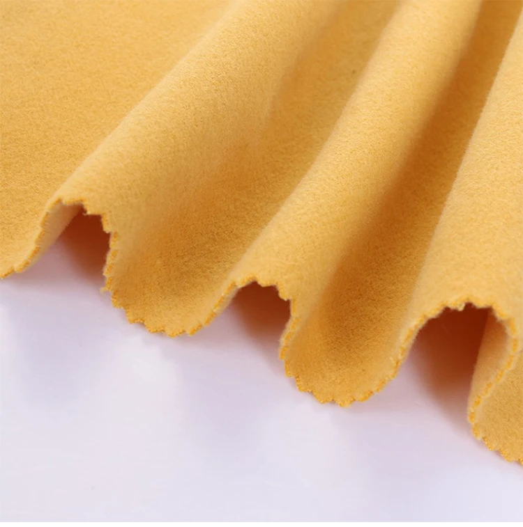 Camel Polyester Woollen Fabric Soft Wool Blends Fabric For Clothing ...