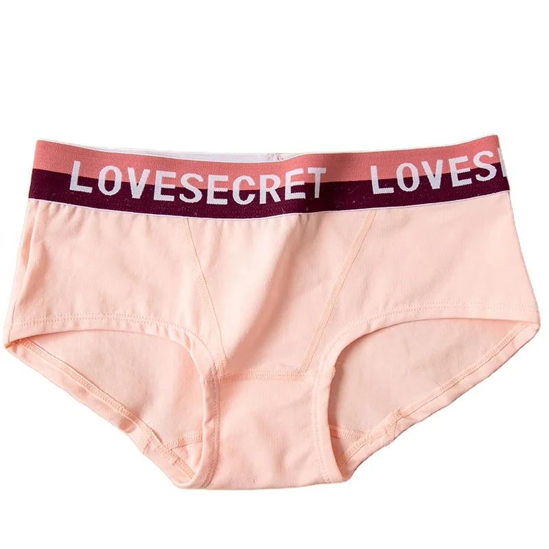

Hot Selling New Breathable Cute Letter Women Underwear Seamless Briefs Hipster Ladies Lingerie Pure Cotton Women Panties