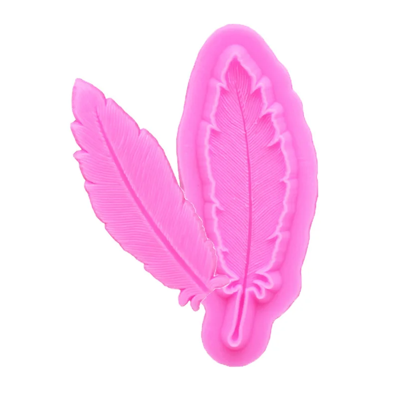 

Retro Feather Texture Fudge Silicone Chocolate Silicone Fudge Mold Baking Pastry Cake Tool Baking Pan Mold Crafts Mold