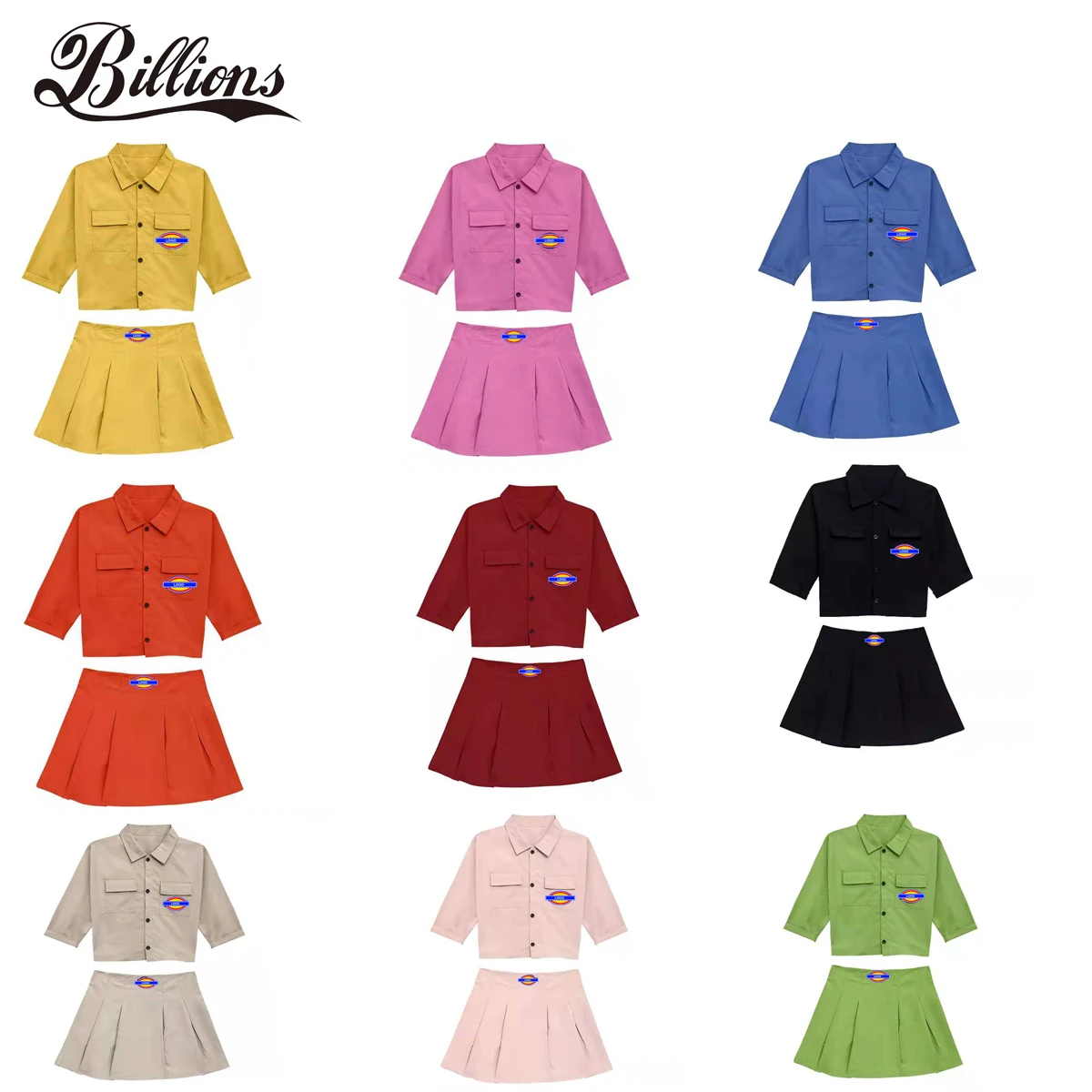 

dicky 2 piece set skirt womens two piece skirt set women sets dickie outfits, Black/pink/yellow/orange/purple/rose red
