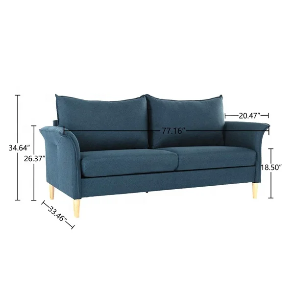 

Blue Arm Chair Love Set Sofa USA Shipping Recliner Living Room Furniture Recliner Sofa