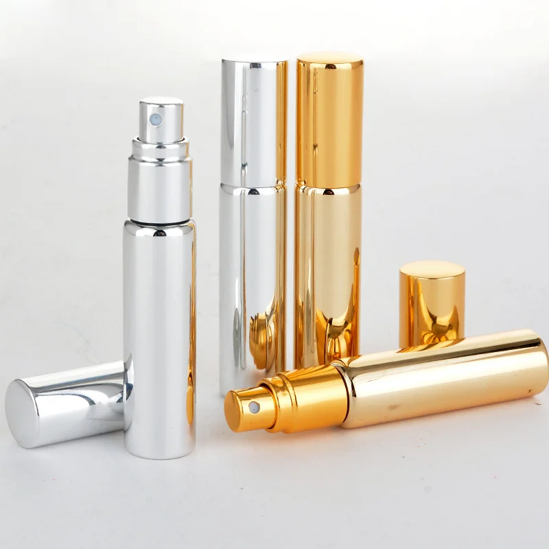 
UV plating Gold Silver Black 10ml refill perfume oil atomizer spray bottle  (62309769693)