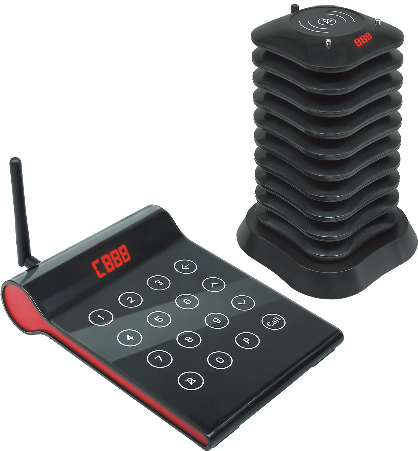 

KL-QC08 LED Display restaurant wireless paging system restaurant calling system waiter call pager