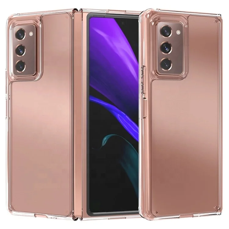 

For Samsung Galaxy Z Fold2 5G Transparent Case PC fashionable anti-flip Stand Case For Galaxy Z Fold 2 5G Case Cover, Customized colors