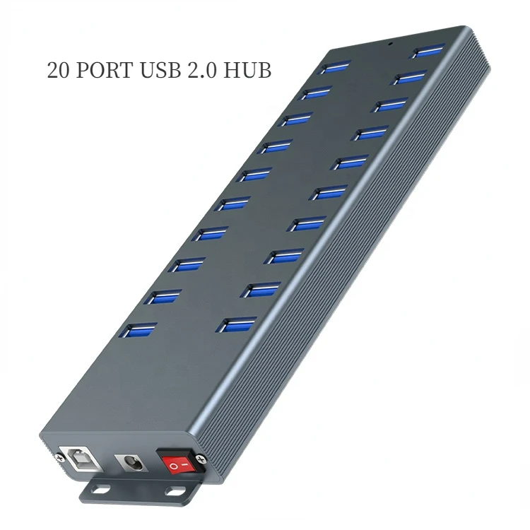 

High Speed Aluminium 4 Port Usb C Hub Macbook 3.0 Splitter 5 7 8 11 in 1 20 Port Usb with Optional Power Data Charging Hub