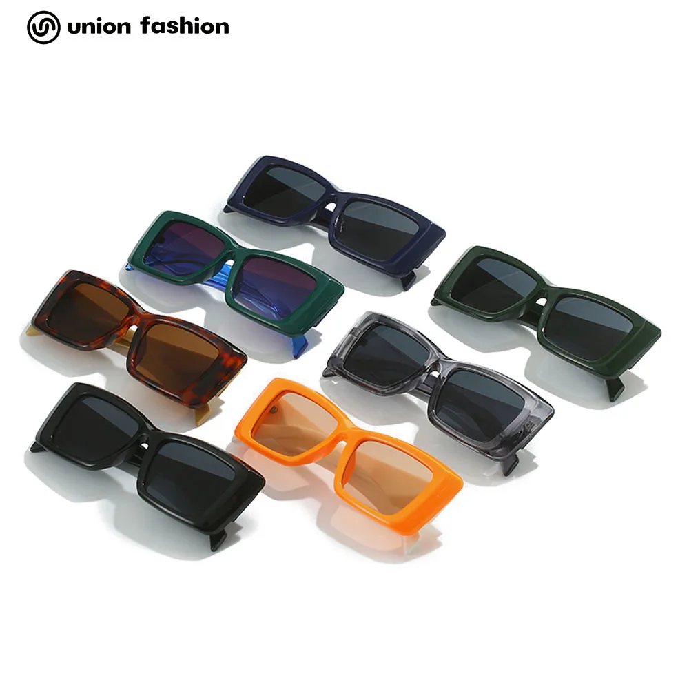 

2022 Autumn New Products Stitching Color Wholesale Square Frame Plastic Sunglasses Women Men