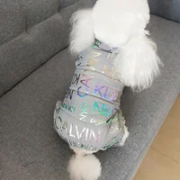 

Disposable Custom Printed personalized winter waterproof Letter Printing Conjoined large dog clothes