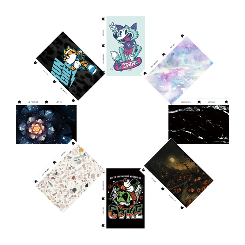 

3D Embossed Back Cover Sticker Film Material Any Smartphone Skin Sticker for Girl Mobile Phone Skin, As photo