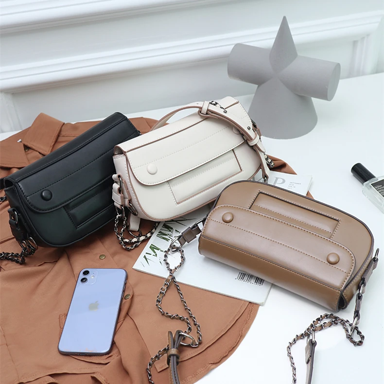 

2021 New design spring Summer PU Leather crossbody shoulder handbag Woman Bags, 3colors