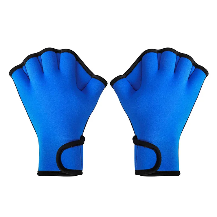 

Wholesale Premium Comfortable Neoprene Webbed Swimming Diving Gloves, Blue, black, yellow, gray, purple
