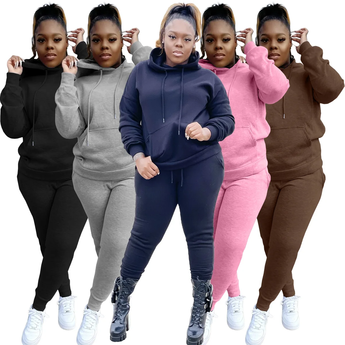 

Customized Logo 2021 Two Piece Pants Set Plus Size Pants Jogging Suit Women Set Sweat Suits Tracksuit Ladies Pants Sets