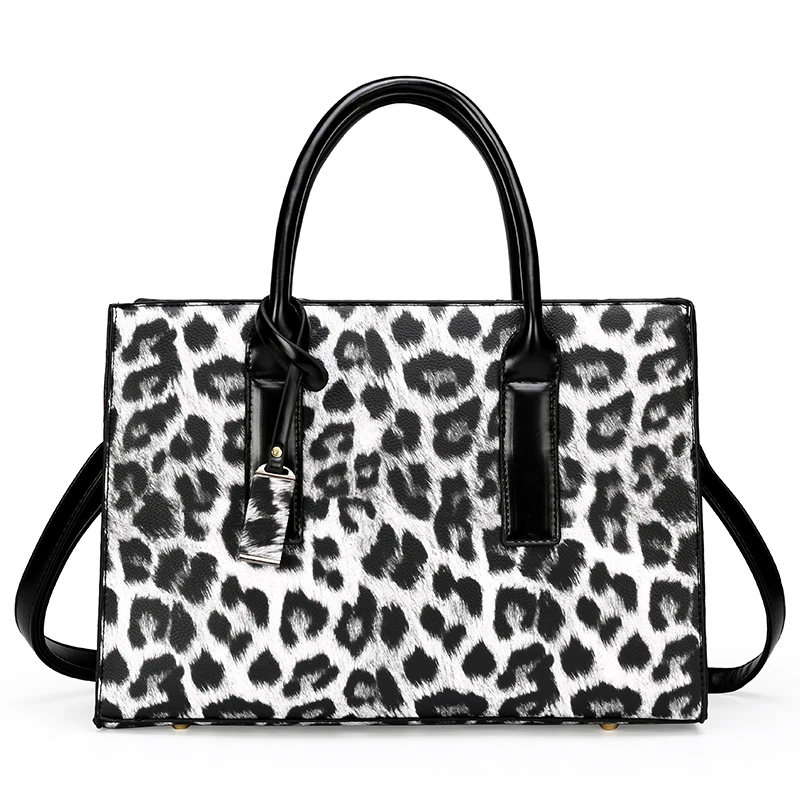 

Crossbody Bag Women Large Capacity Soft PU Leather Leopard Pattern Top Handle Tote Shoulder Satchel Bag Handbags, Blue, black,white or custom made