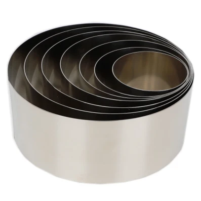 

Stainless Steel 4-10 Inch Round Mousse Cake Mold Cake Baking Decor Mold Ring Cake Moulds