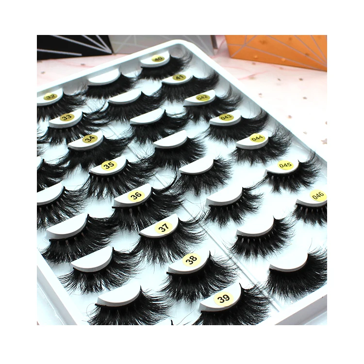 

mink eyelashes vendor 5d wholesale 5d mink lashes 25mm 5d mink eyelash custom logo high quality lashes, Natural color, mink 5d wispy lashes