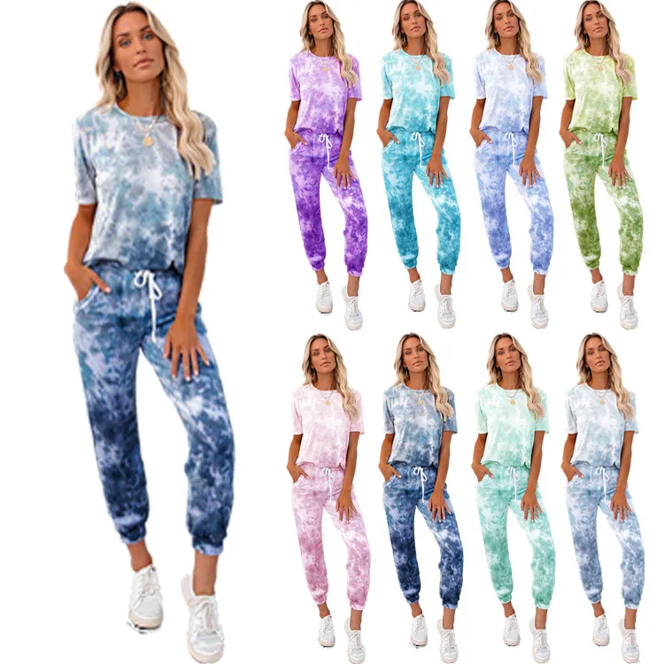 

Spring Summer Two Piece Outfits Lounge Wear Sets Women Clothing 2 Piece Tracksuit Set Joggers Sweat Suit Set Women Track Suits