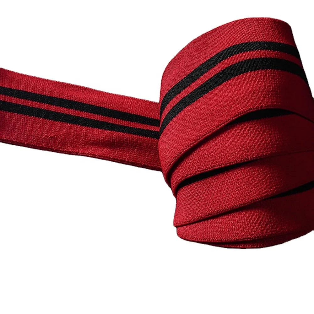 

custom wrist support knee wraps powerlifting knee brace wrap for Men & Women, Red/ black