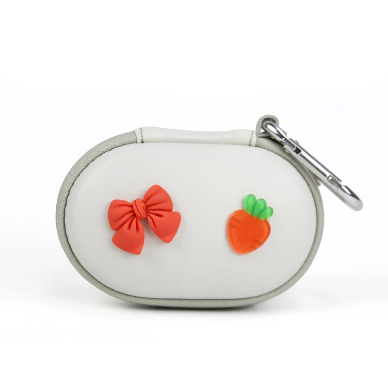 

Custom Simple Style Cute Earphone Storage Case EVA Stain Resistant Earphone Case Portable Environmental Protection Small Case, Customized color