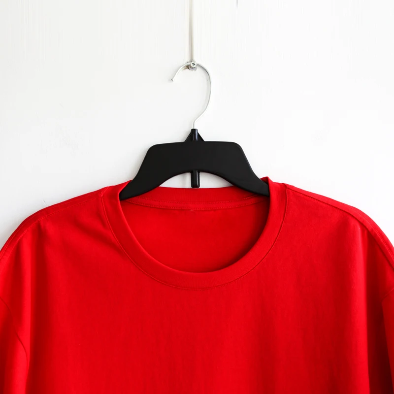 

high quality wholesale customized red cotton short sleeve T-shirt for man