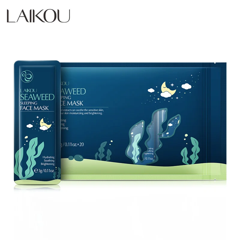 

LAIKOU 3g*20 Pcs moisturizing & hydrating Seaweed sleeping night cream