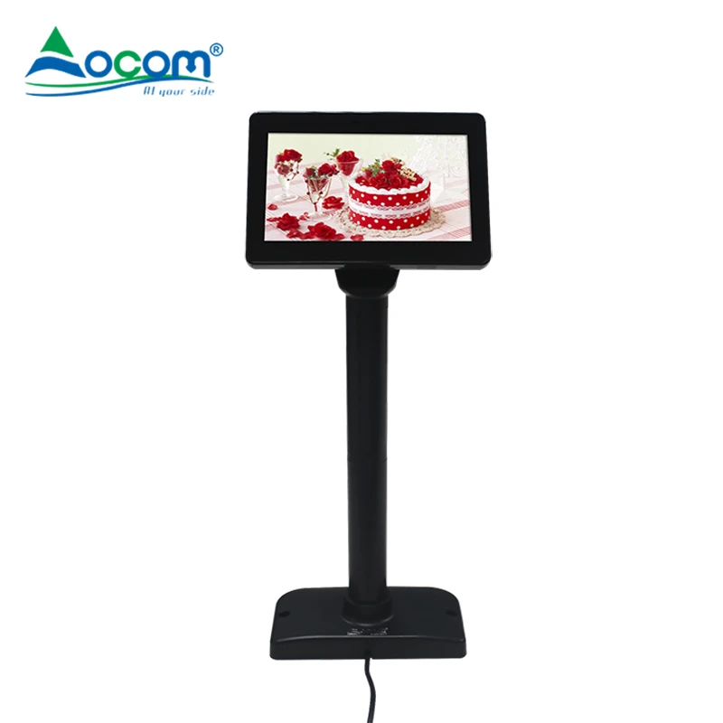 

Usb Port Monitor For Retail Chain Stores Cash Register Billing System 1280*1024 Resolution 7" Led Customer Display