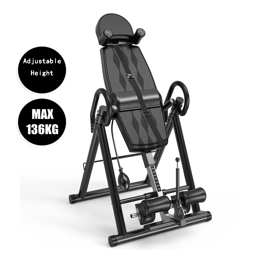 

Trustworthy Supplier Durable Folding Machine Folding Inversion Table Back Stretching Machine, Black