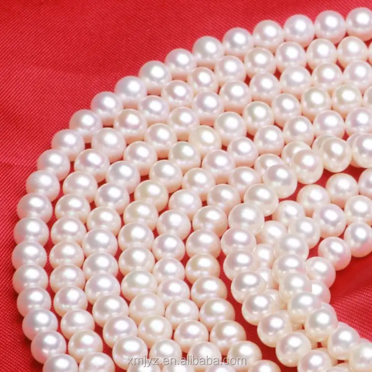 

ZZDIY097 2020 Hot product classic near round dyed 6-7mm 100% real natural cultured freshwater loose pink pearls
