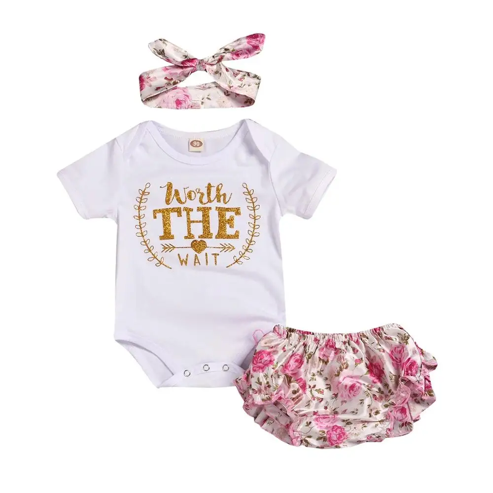 

Baby Girl Toddler Romper baby clothes rompers, White