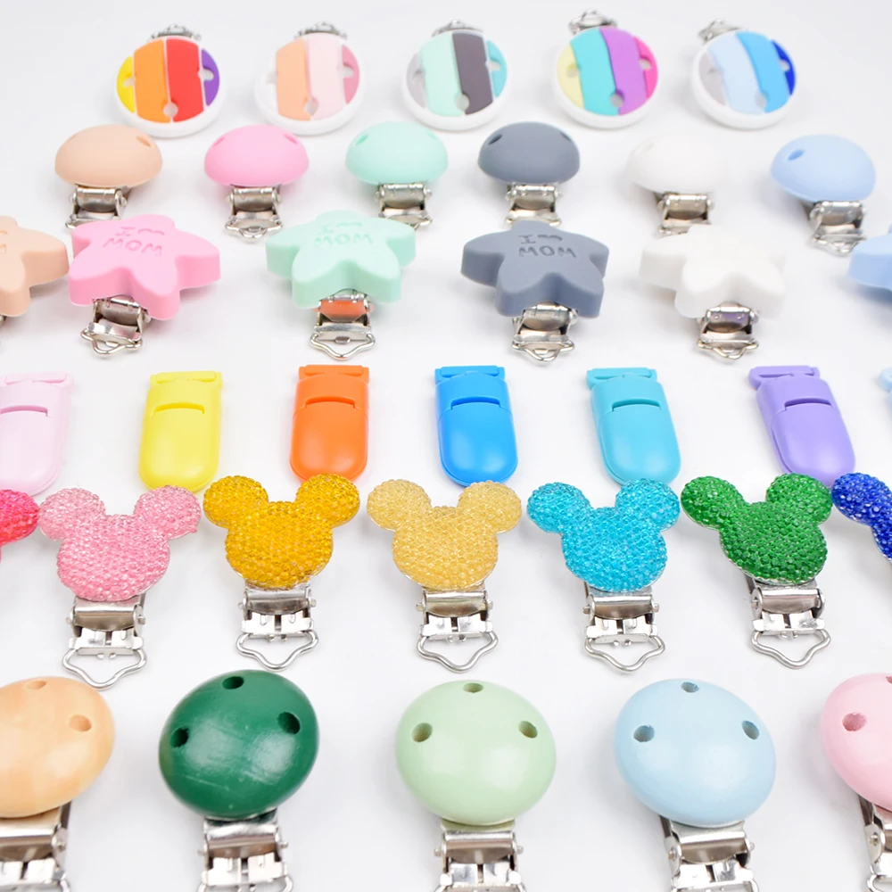 

Wholesale Custom DIY Personalized Chain Pacifier Nipple Pacifier Holder Clip For Most Pacifier
